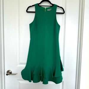 Emerald Green fit and flare dress